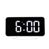 LED Digital Alarm Clock USB Charging Mirror Clock with 4