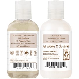 SheaMoisture Travel Essentials, Shampoo & Body Lotion, Daily Hydration Formulas with Coconut Milk & Acacia Senegal in Travel-Size Mini Bottles, 3.2 Oz Ea