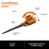 LawnMaster BV1210 Electric Blower Vacuum Mulcher 12 Amp 2-Speed Adjustment