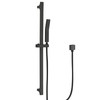 BEIYI Matte Black Hand Shower with Slide Bar High Pressure