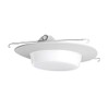 Nicor 6 in. White Plastic Shower Lexan Drop Opal Lens (17579) Recessed Trim, 6 Inches