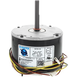 Y7S862C06 - ClimaTek Upgraded Condenser Fan Motor 1/5 HP 810 RPM 208-230V Replaces Zhongshan Broad-Ocean