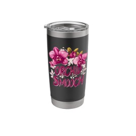 Pretty Orchid Wildflower Costume with Smooch Saying Stainless Steel Insulated Tumbler