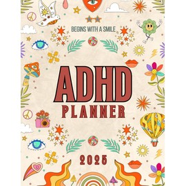 ADHD Planner 2025: Daily and monthly organizer for people with Attention deficit hyperactivity disorder