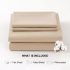Levoo 100% Egyptian Cotton Sheets King Size Set 18"-24" Extra