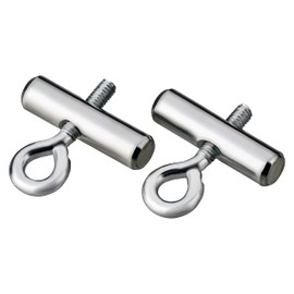 AUTOLIGHT 24 2 x Keder Stopper Blocking Kit for Piping Rail Bolt End Stopper 8-10 mm with Eyelet for Caravan, Motorhome, Boat