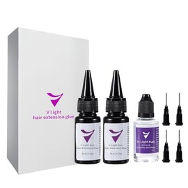 V Light Hair Extension Black Glue