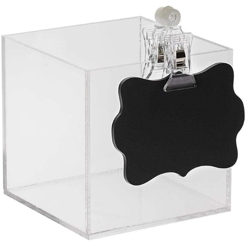 10pcs POP Double Ended Holder Plastic Clip Rotatable Clear Rotatable