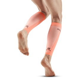 CEP Ultralight Calf Compression Sleeves (SS24), Coral/Cream, Women, IV