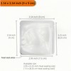 PABCK 100 Pieces Matte Clear Plastic Heat Seal Bags 3.54x3.54