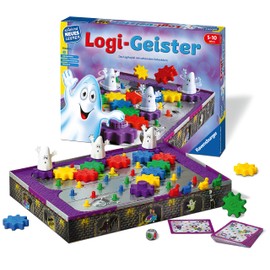 Ravensburger 25042 - Logi-Geister - Spielen und Lernen für Kinder, Lernspiel für Kinder von 5-10 Jahren, Spielend Neues Lernen für 2-4 Spieler