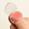 Transparent Ring-Shaped Empty Container for DIY Lip Balm Keychain Flower Shape 5ea