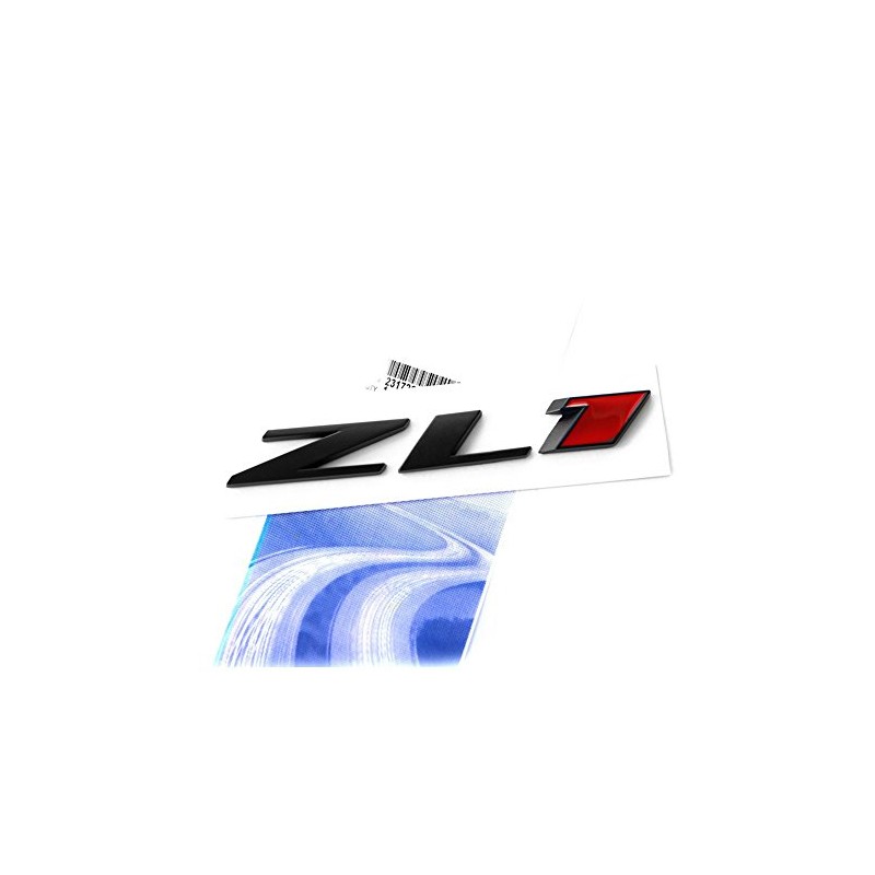 1pc OEM Black ZL1 Emblem Badge Letter Rear Side Zl1