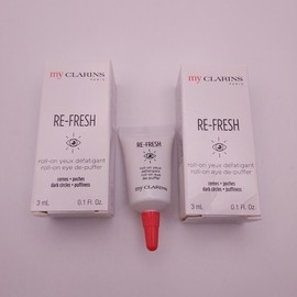 Clarins LOT OF 2 Clarins My Clarins Re Fresh Roll On Eye De Puffer .1oz ea