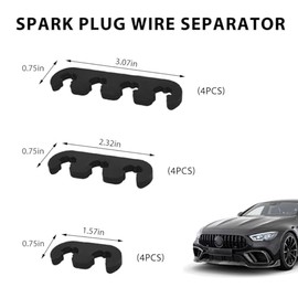 12 piezas separador de cables de bujía, 7 mm 8 mm 8.5 mm 8.8 mm trenzado de cables de bujía para motor de coche, separador de 2/3/4 agujeros para reem