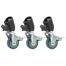 Light Stand Swivel Casters, Universal 22mm 3pcs High Hardness Locking Swivel Caster Wheels for Photography Light Stand for Tripods