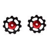 1 Pair Front Derailleur Pulley, Aluminium Alloy 11T CNC Wheel