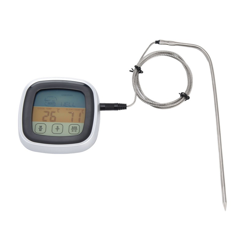 Digital Meat Thermometer Waterproof Stainless Steel Food Thermometer with BBQ