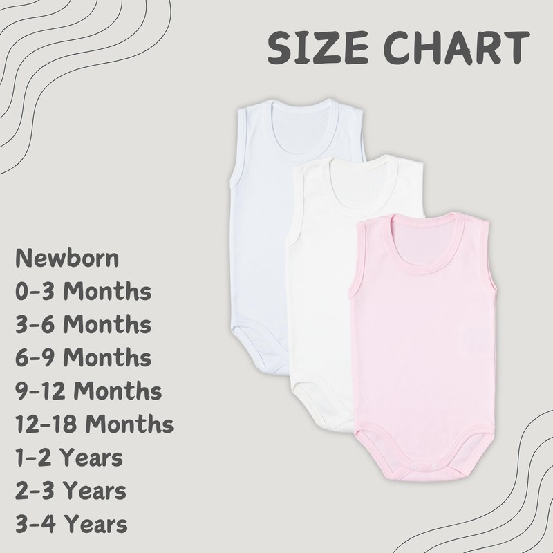 rise&Raba Baby Bodysuit 3 pcs | 100% Organic Cotton Baby
