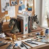 Rustic Horse Bookends Decorative Book Ends, 7.5" Resin Pair for