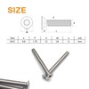 binifiMux 6pcs M12 x 25mm Countersunk Head Flat Hex Socekt