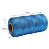 Metallic Blue Twine, 1.5 mm Thick, 328 Feet, for Crafts,