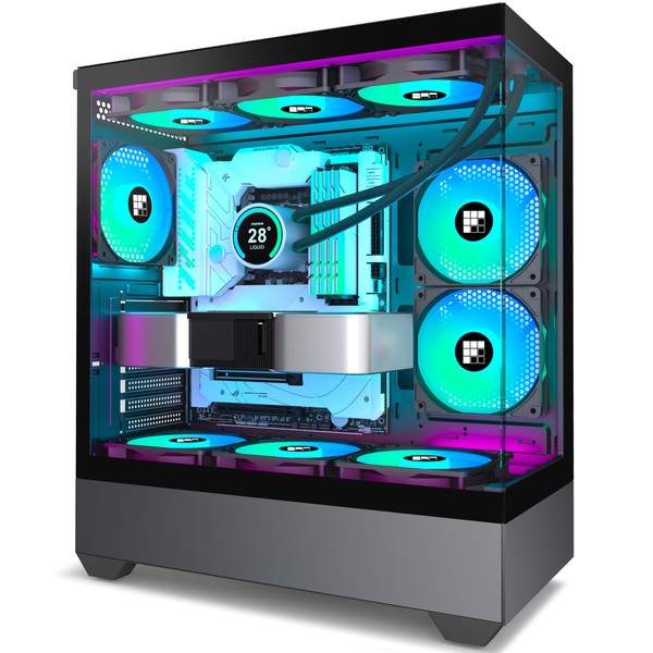 FOIFKIN PC Case - Pre-Installed 6 PWM ARGB Fan, ATX