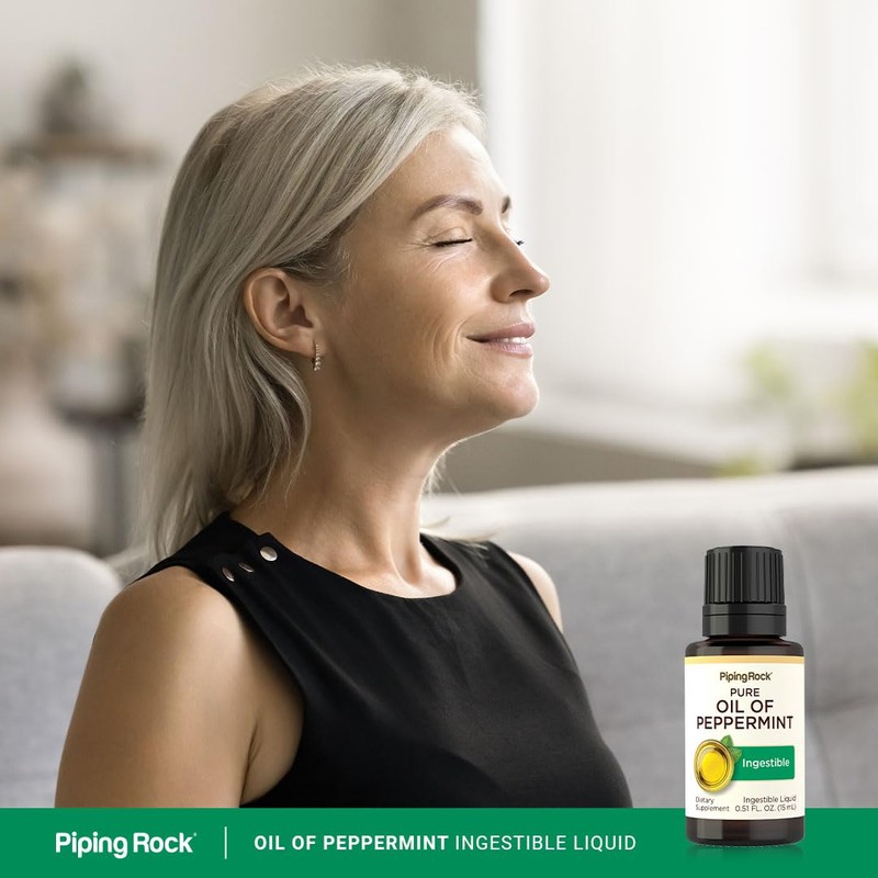 Piping Rock Peppermint Oil | 15 ml Drops | Pure