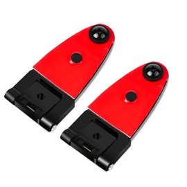 2 All Glass Rear Door Hinges with Hardware #103528-100XL/100LE for LEER Truck Cap