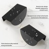 MOROBOR Finger Edge Pulls, 4pcs Half Moon Shaped Cabinet Pulls,