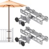 Lifeswell Heavy Duty Deck Railing Umbrella Holder, Adjustable Patio Umbrella