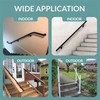Hand Rails for Outdoor Steps – 3FT Black (Aluminum), Outdoor