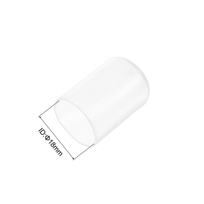 sourcing map 10pcs Rubber End Caps Protective Caps 18mm ID