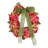 Thanksgiving Wreath Fall Hydrangea Bowknot Decoration Flower Garland Wreath Thanksgiving