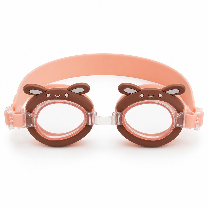 Animal-Shaped Swim Goggles for Kids – Anti-Fog Wide-View Swimming Goggles