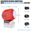 Bluetooth Speaker for Milwaukee M18 18V Battery, Cordless Milwaukee Speaker