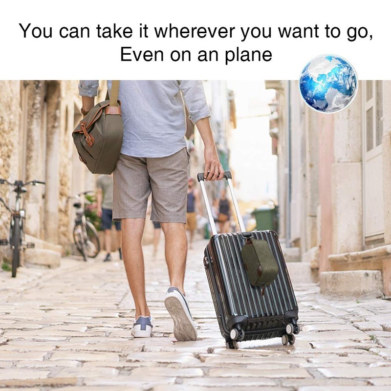 Men's Travel Toiletry Organizer Bag Canvas Shaving Dopp Kit TSA