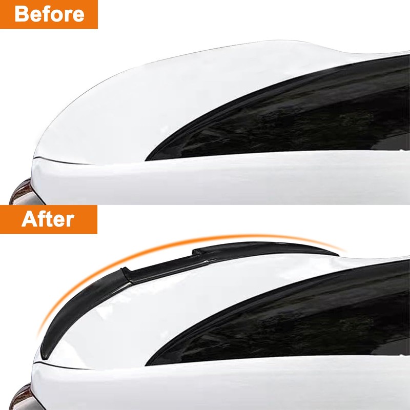Rear Spoiler Wing Fit for 2011-2018 VW Jetta,3pcs Abs Truck