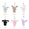 LOHGOU Cute Mini Rabbit Keychain Stuffed Rabbit Bag Decoration Fluffy