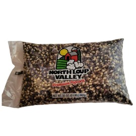 Popcorn County USA | Blue Un-Popped Popcorn | Blue Kernels Pop White, Small & Crunchy | Non GMO and Gluten Free | Made in Nebraska | 2 lb Bag (1 Pack, Blue)