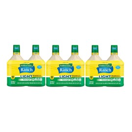 Hidden Valley Original Ranch Homestyle Light Salad Dressing and Topping (Only 60 Calories) 6 Pack 40 Oz