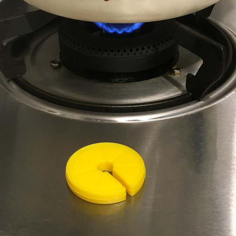 TOGRAND 2PCS Pot Lid Overflow Preventer, Silicone Pan Lid Sid