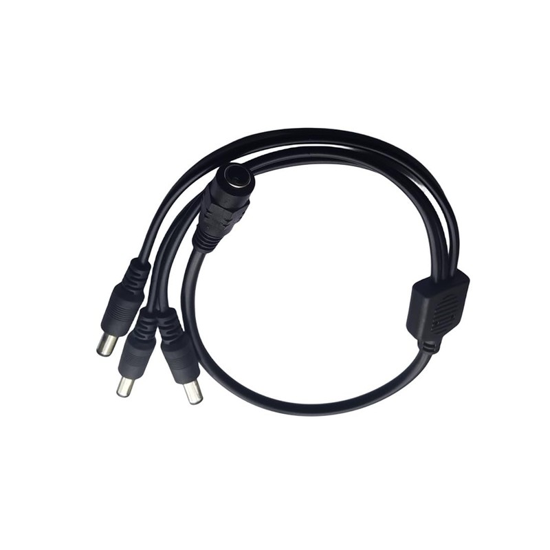 QLXHBOT 2 Pack Black DC Extension Cord 1 Female to