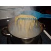 Gadjit Pasta Strain & Serve (Pink) -- Pot Strainer, Two