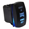 Wsays 7Pin Winch in Out Momentary Rocker Toggle Switch Blue