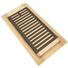 Homewell Maple Wood Floor Register, Drop in Vent with Damper,