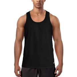 Zengjo Mens Tank Tops Workout(Black,M)