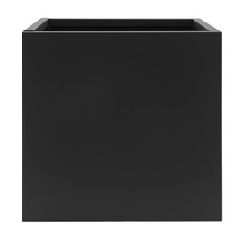 DYNAMI Square Planter Box,20x20x20in Steel Metal Planters Large Cube Plant Pot for Outdoors,Modern Heavy Duty Flower Pot for Patio, Deck, Yard, Garden (Black, 20in)