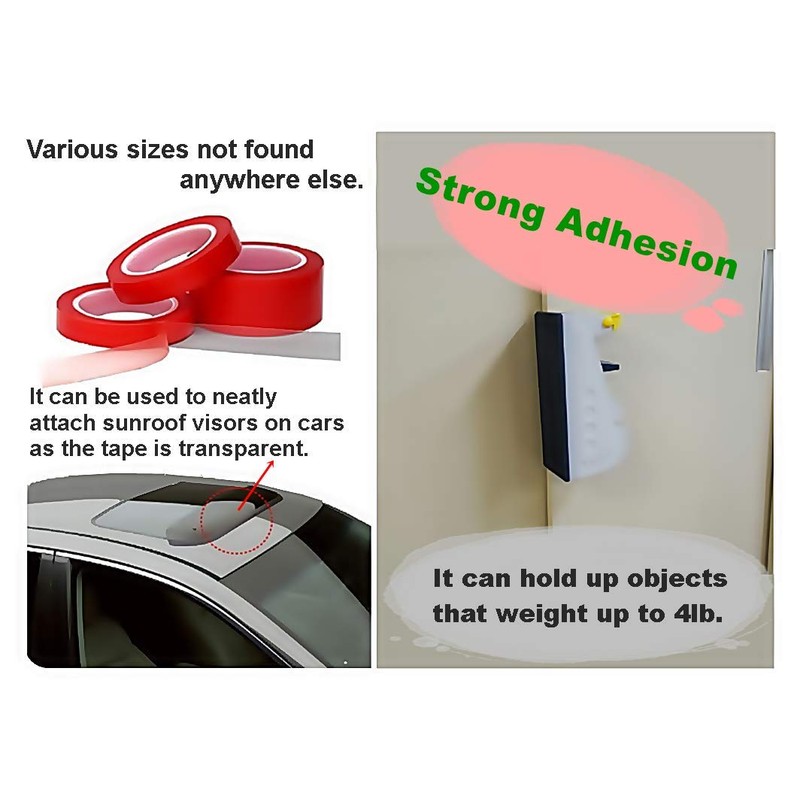 JNK NETWORKS Double Sided mounting Adhesive Tape Removable Heavy Duty(0.4"