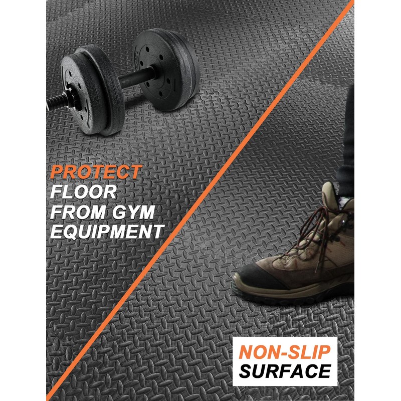 innhom Gym Flooring Mats Exercise Mat for Floor Workout Foam